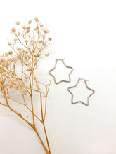 Load image into Gallery viewer, Star Hoops