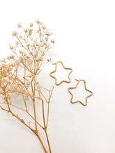 Load image into Gallery viewer, Star Hoops