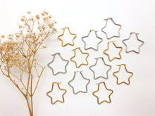 Load image into Gallery viewer, Star Hoops