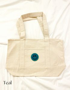 Choose Joy Smiley Tote Bags (11 Colors)