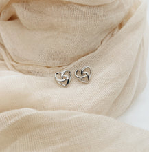 Load image into Gallery viewer, Heart Studs (Sterling Silver)
