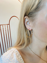 Load image into Gallery viewer, Gold Beady Hoops
