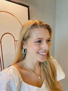 Teal Chunky Hoops