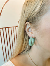Load image into Gallery viewer, Teal Chunky Hoops
