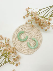 Teal Chunky Hoops