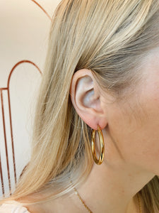 Gold Chunky Hoops