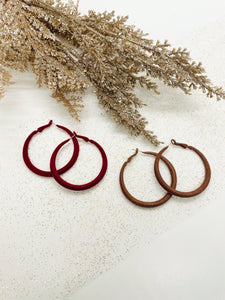 Velvet Hoops