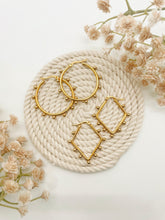Load image into Gallery viewer, Gold Beady Hoops
