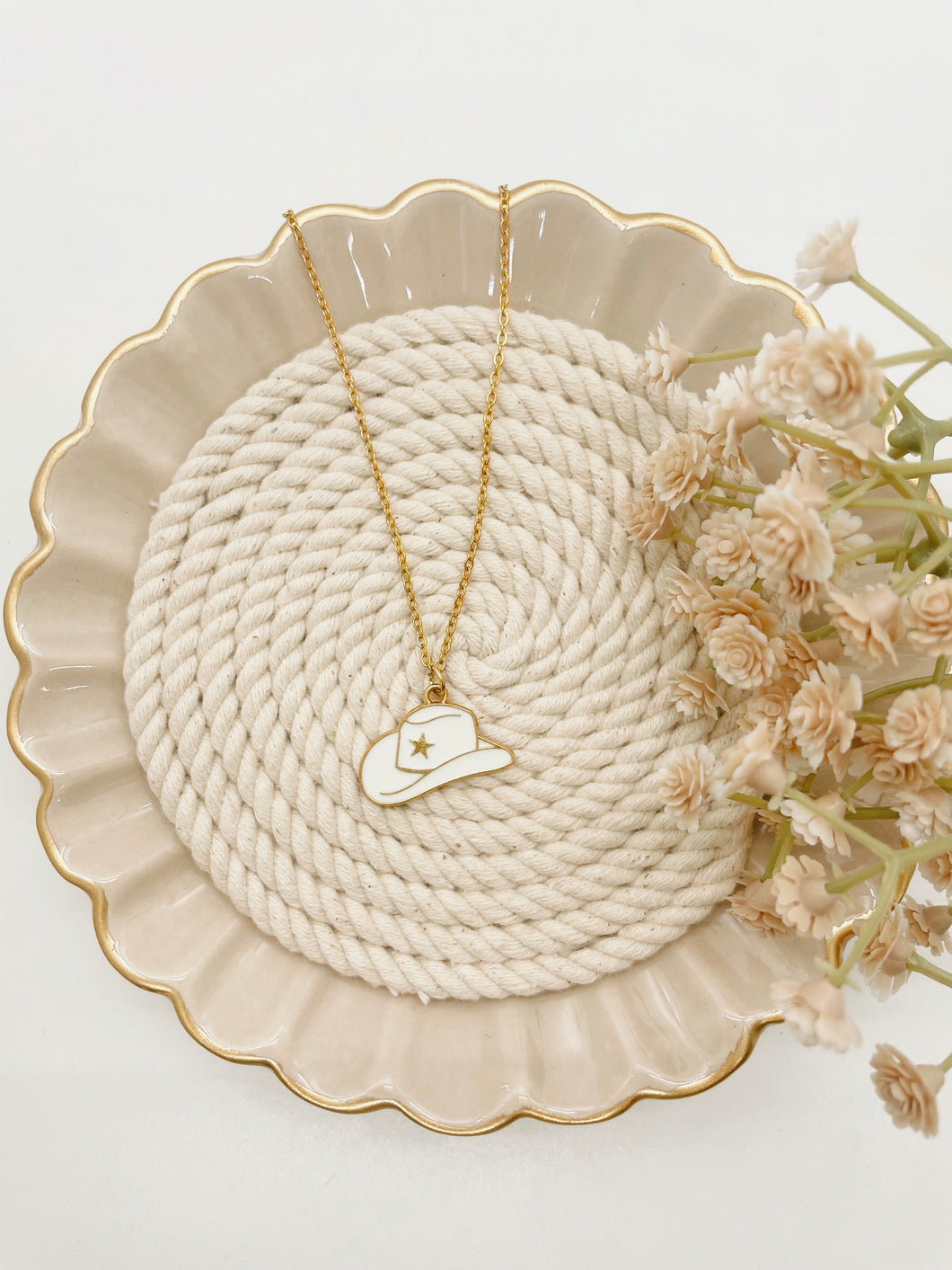 Cowgirl Hat Necklace
