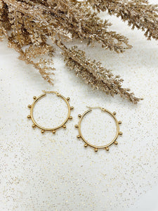 Gold Circle Hoops