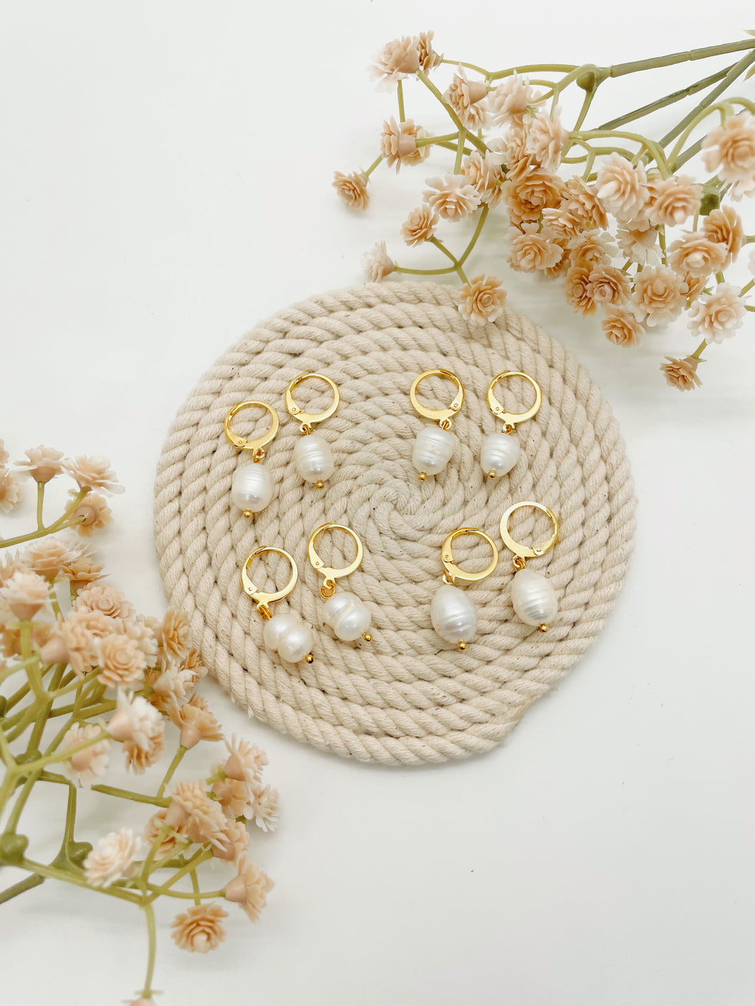 Freshwater Pearl Huggies
