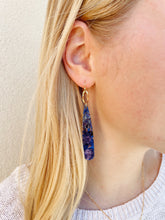 Load image into Gallery viewer, Indigo Marble Earrings
