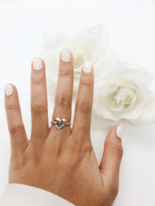 Heart Knot Ring (Adjustable)
